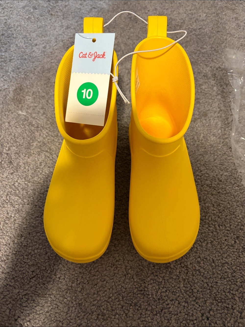 Cat & Jack Bright Yellow Kids Rain Boots